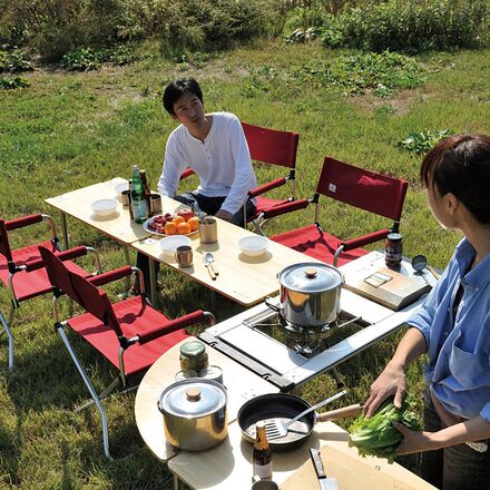 Snow Peak Iron Grill Table - Long Multi Function Table - Hike & Camp