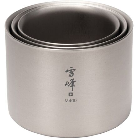 Snow Peak Ti-Double M400 Stacking Mug - Hike & Camp