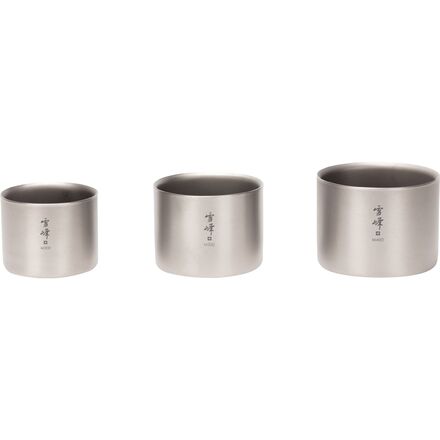 Snow Peak Ti-Double M400 Stacking Mug - Hike & Camp