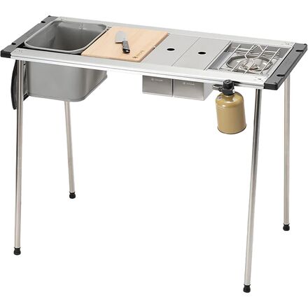 Snow Peak - IRON Snow Peak Iron Grill Table Camp Kitchen Starter Set - Hike