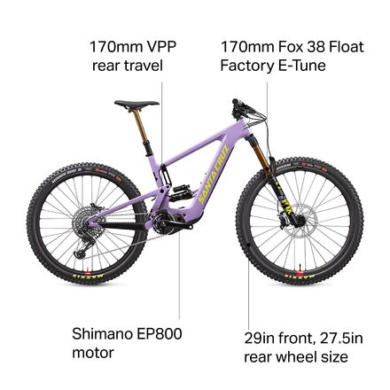 Santa Cruz Bicycles Bullit MX Carbon CC XT Coil e Bike Bike