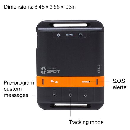 SPOT SPOT Gen4 Satellite GPS Messenger - Hike & Camp