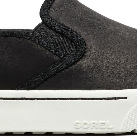 sorel campsneak slip on black