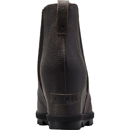 joan waterproof wedge felt chelsea boot