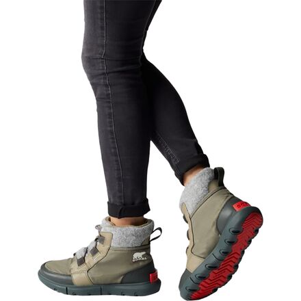 スノーボード SOREL EXPLORER II CARNIVAL SPORT WP Sorel Explorer II Carnival Sport Black Winter Boots