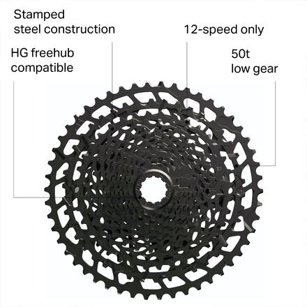 SRAM PG-1230 NX Eagle 12-Speed Cassette - Bike
