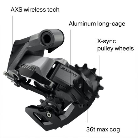 SRAM Rival AXS 12-Speed Rear Derailleur - Bike