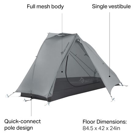 Sea To Summit ALTO TR1 Tent: 1-Person 3-Season - Hike & Camp