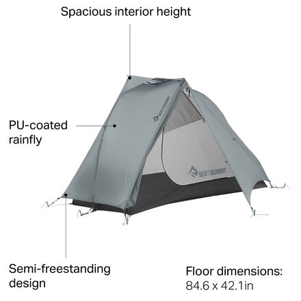 Sea To Summit ALTO TR1 PLUS Tent: 1-Person 3-Season - Hike