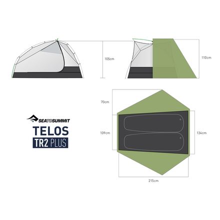 Sea To Summit TELOS TR2 PLUS Tent: 2-Person 3-Season