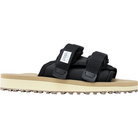 Suicoke Moto-Cab-Eco 'Black' Black Leather Moto-VS Slides From