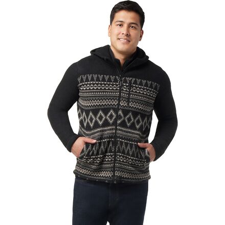 Men's Sweater Elbow Patches Zip Up Sweatshirts for Men Mens Long