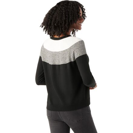 Smartwool Edgewood Colorblock Crew Sweater - Women's - Clothing