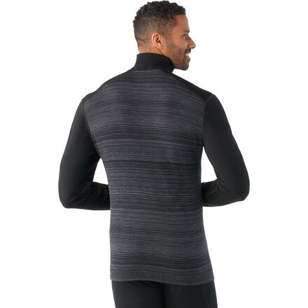 Smartwool Sous-couche Thermique Homme Laine Mérinos 1/4 Zip Noir Taille S NEUF