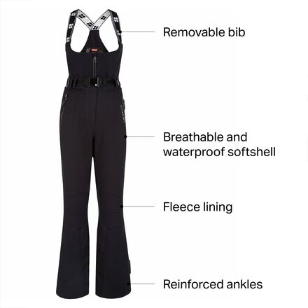 Sweaty Betty Astro Softshell Ski Salopettes Pant - Women's - Clothing