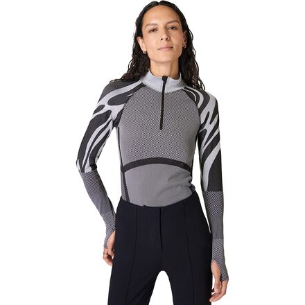 Sweaty Betty Tech 1 2 Zip Abstract Baselayer Top Women s Clothing