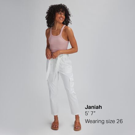 Buy H&M Women Beige Linen Blend Paper Bag Trousers - Trousers for Women  10431584 | Myntra
