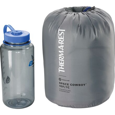 Therm-a-Rest Space Cowboy Sleeping Bag: 45F Synthetic - Hike & Camp