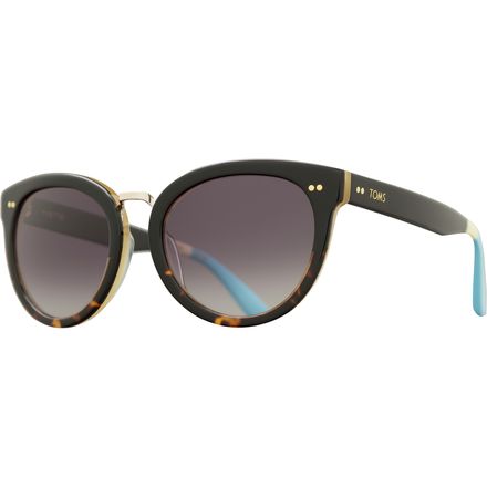 TOMS Yvette One for One Sunglasses TOMS SUNGLASSES YVETTE ONE FOR ONE 10004344 52-21-145 BLACK  main image 2