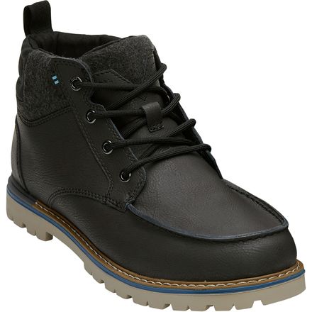 Toms Hawthorne Gray Leather Black Waterproof Lace-Up Moc Chukka Boots Mens 10.5 Toms | Shoes | Toms Mens Grey Hawthorne Boots | Poshmark main image 4