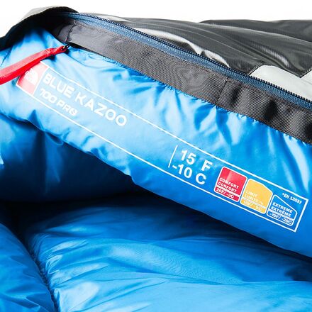 The North Face Blue Kazoo Sleeping Bag 15F Down Hike Camp