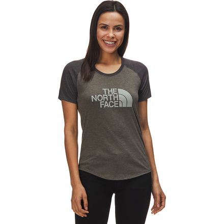 The North Face Half Dome Graphic Tri Blend Baseball T Shirt Women s Clothing