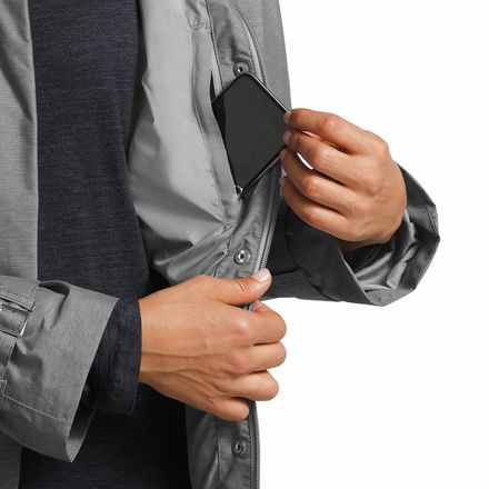 the north face women's city breeze trench rain jacket