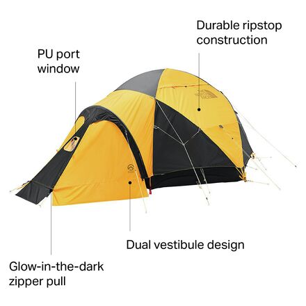 The North Face VE 25 Tent: 3-Person 4-Season - Hike & Camp