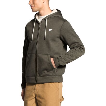 The North Face Men's Sherpa Patrol Full Zip Hoodie - Small - New Taupe Green White Heather
