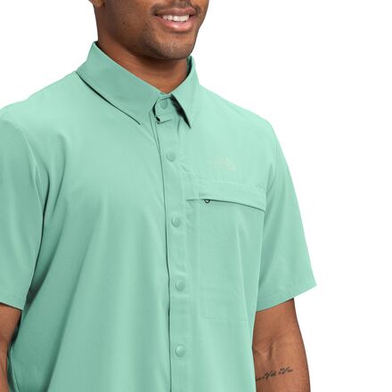 Field & Stream Button Up Shirt Mens XL Green Short Sleeve Pockets