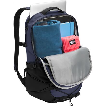 The North Face Borealis Backpack: Shady Blue Light Heather/White
