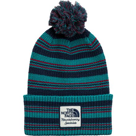 The North Face Heritage Pom Beanie Harbor Blue/Multi/Color