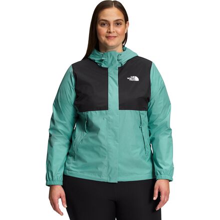 The North Face Women's Antora Jacket, 3X, TNF Black/Wasabi