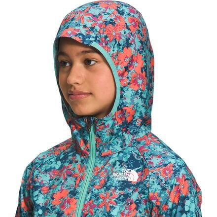The North Face Printed Never Stop Hooded Wind Jacket - Girls' - Kids