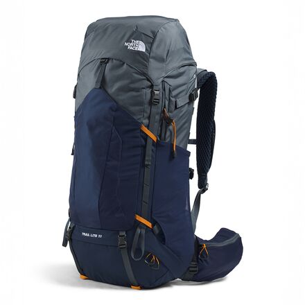 are north face backpacks good for hiking The North Face Trail Lite 50L Backpack Granite Grey/Summit Navy/Dust Orange, L/XL