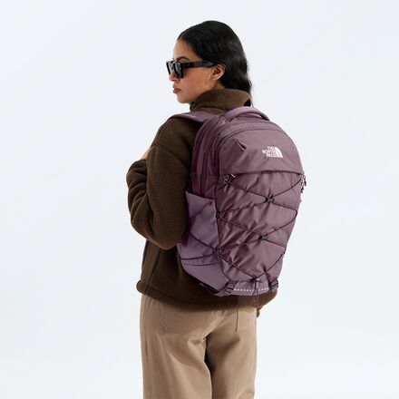 north face borealis backpack luxe TNF Women's Frost Grey Gold Lively Athletics the Borealis Luxe Backpack keeps up with your day and looks good doing it The North Face Womens Borealis