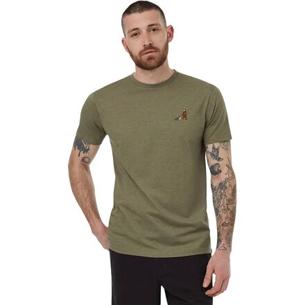 tentree Sasquatch T-Shirt - Men's Deep Lichen Green Heather/Rubber, M