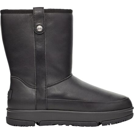 UGG Boots Women, Classic Short Leather Ugg Black