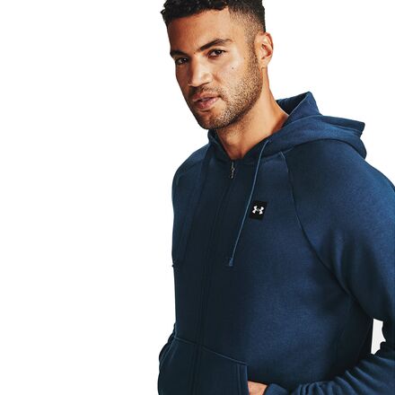 under armour men's rival fleece fitted full zip hoodie