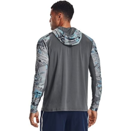 Under Armour Iso-Chill Shorebreak Camo Hooded Shirt - Men's - Clothing