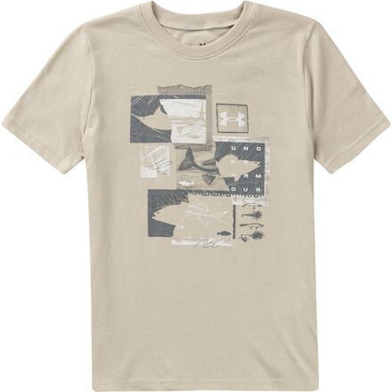 Under Armour Fish Media Story T-Shirt - Boys' Khaki Base, XL