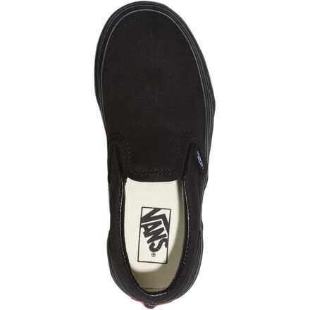black slip on vans girls