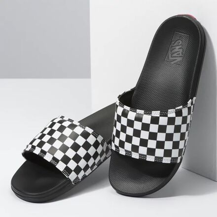 Vans La Costa Slide On Black Checkerboard