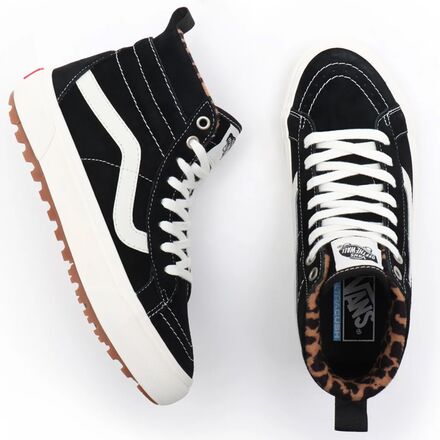 Vans SK8-Hi suede trainers in black white