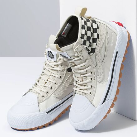 Vans sk8 discount hi cap white