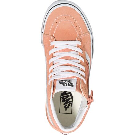 VANS ブラウンジャージ 赤ストライプ VANS Classic Slip-On Logo Stack Bright Orange Women's Size