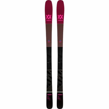 Völkl YUMI スキー板 パープル ピンク ビンディング付き women's skis VOLKL YUMI, pink/blue, tip rocker, woodcore + Tyrolia
