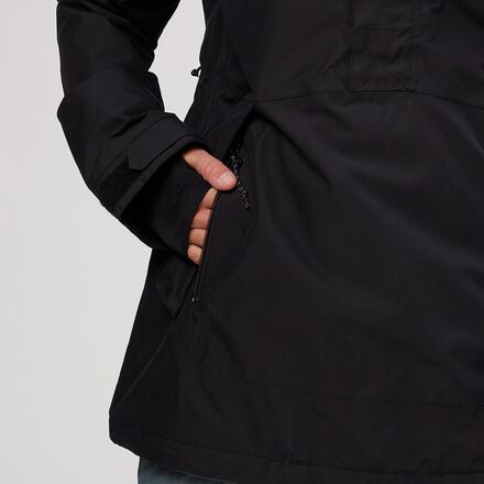 Volcom Damen Thermojacke – Mit 100g Polyfill-Isolierung, Atmungsaktiv, Wasserabweisend & Kapuzenbesetzt