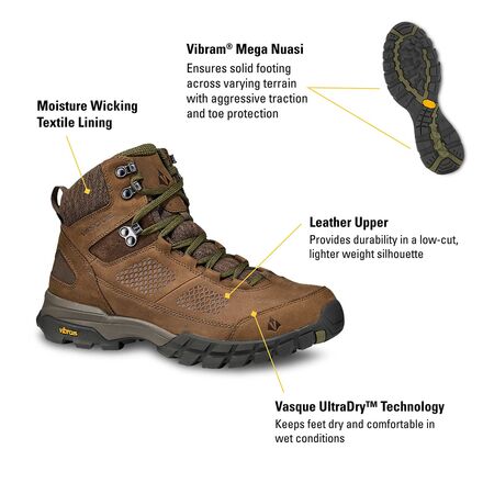 Vasque Talus AT UltraDry Wide Hiking Boot - Men display picture 2
