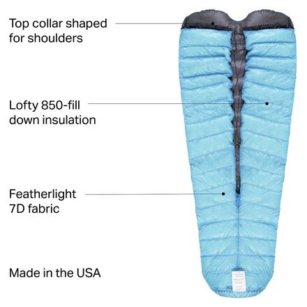 WESTERN MOUNTAINEERING NanoLite 新品 週末価格 NanoLite Top Quilt - Western Mountaineering